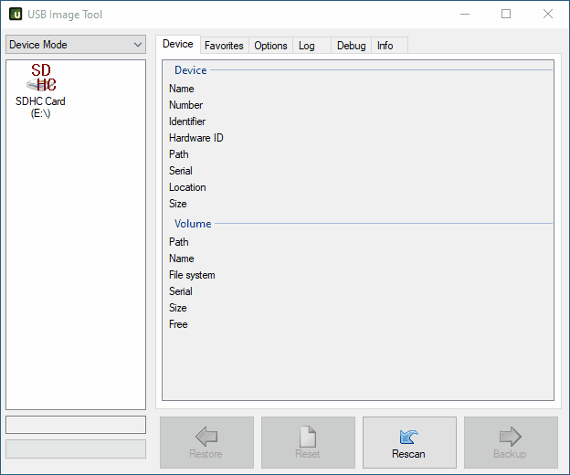 Animasjon av SD-kort som flasher med FullPageOS-image