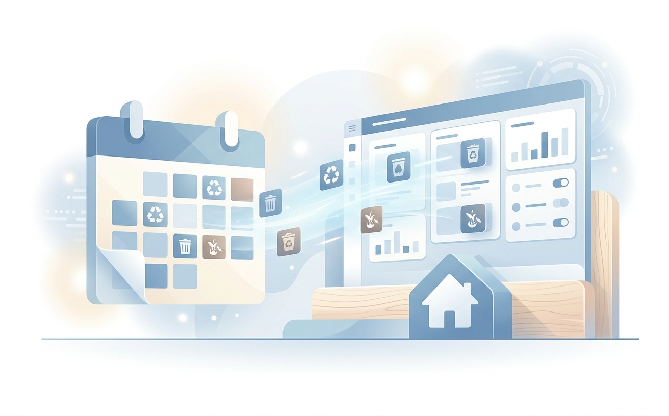 Kommunens tømmekalender inn i Home Assistant
