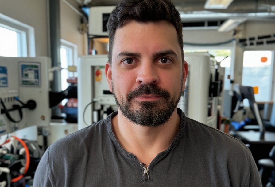 CNC-maskin med styringspanel